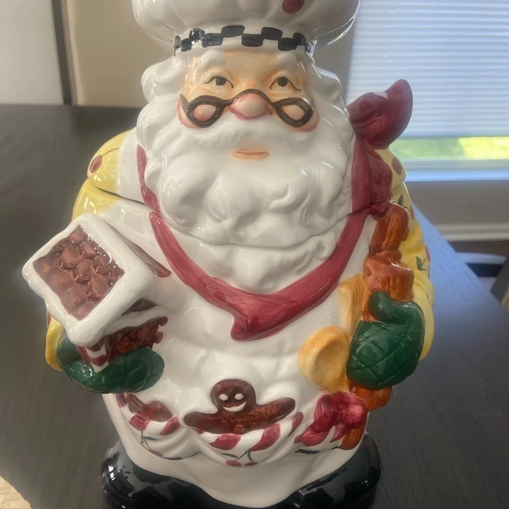 Chef Santa Claus Cookie Jar by Linens n Things